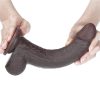 Lovetoy 9'' Sliding Skin Dual Layer Dong Brown