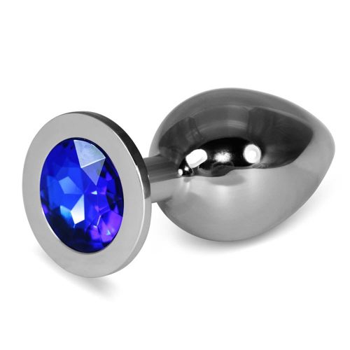 Lovetoy Rosebud Classic Metal Plug L Dark Blue