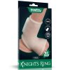 Lovetoy Vibrating Silk Knights Ring with Scrotum Sleeve (White) I