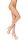 Leg Avenue Sheer Crotchless Pantyhose - BEIGE - O/S - HOSIERY