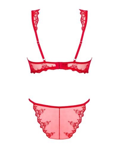 Obsessive Lonesia 2-pcs set red  S/M