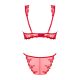 Obsessive Lonesia 2-pcs set red  S/M