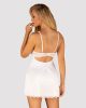 Obsessive Amor Blanco underwire chemise & tanga white  L/XL