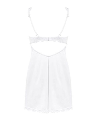 Obsessive Amor Blanco underwire chemise & tanga white   S/M