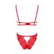 Obsessive Mellania 2-pcs set red  S/M