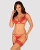 Obsessive Mellania 2-pcs set red  S/M