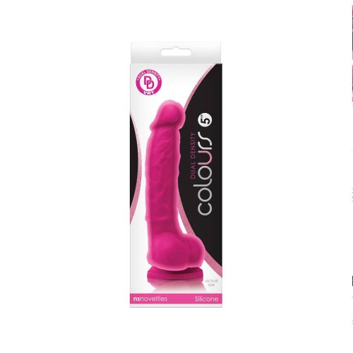 NS Toys Colours Dual Density 5 inch Dildo Pink