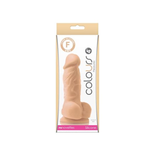 NS Toys Colours Pleasures 4 inch Dildo White