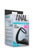 Blush ANAL ADVENTURES COCK RING PLUG BLACK