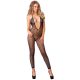 Leg Avenue 7289035 Seamless Crochet Footless Low Back Bodystocking O/S Black