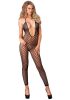 Leg Avenue 7289035 Seamless Crochet Footless Low Back Bodystocking O/S Black