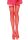 Leg Avenue FISHNET STOCKING W/ LACE TOP O/S RED