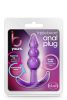 Blush B YOURS TRIPLE BEAD ANAL PLUG PURPLE