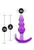 Blush B YOURS TRIPLE BEAD ANAL PLUG PURPLE