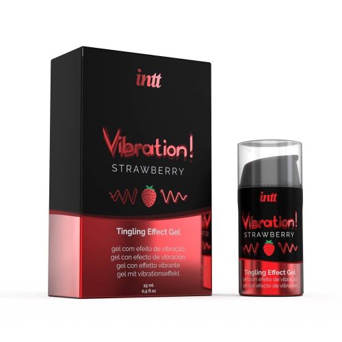 Intt VIBRATION STRAWBERRY AIRLESS BOTTLE 15ML + BOX