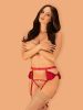 Outlet Rubinesa garter belt & crotchles tanga L/XL