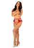 Outlet Rubinesa garter belt & crotchles tanga L/XL