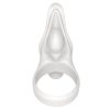 Lovetoy Power Clit Silicone Cockring White