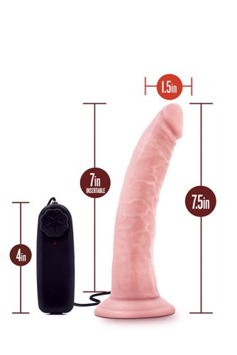 Blush DR. SKIN DR. DAVE 7INCH VIBRATING COCK