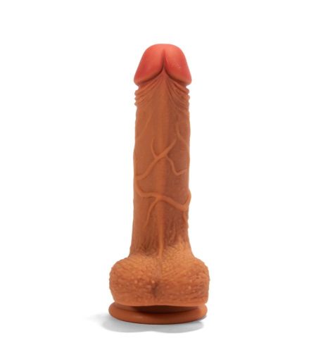 Outlet X-MEN 8.3 inch Double Layer Silicone Dildo Brown