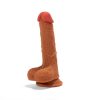 Outlet X-MEN 8.3 inch Double Layer Silicone Dildo Brown