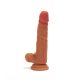 Outlet XMEN 7.6 inch Double Layer Silicon Dildo Brown