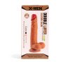 Outlet XMEN 7.6 inch Double Layer Silicon Dildo Brown