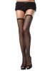 Leg Avenue 729031 FISHNET THIGH HI W/ELASTIC TOP O/S BLK