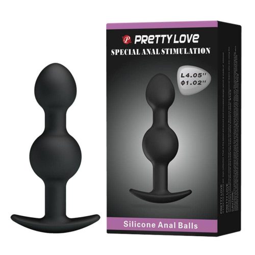 Pretty Love Heavy Balls Silicone Butt Plug