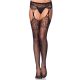 Leg Avenue Tear drop garterbelt stockings black O/S