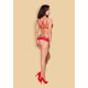 Obsessive 860-SET-3 2 pcs set red  S/M