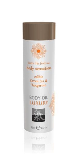 Shiatsu Luxury body oil edible - Green tea & Tangerine 75ml