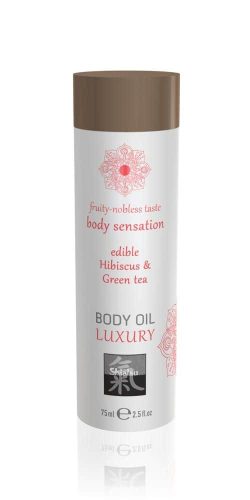 Shiatsu Luxury body oil edible - Hibiskus & Green Tea 75ml