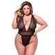 Baci - Sexy Deep V Lace Teddy Queen