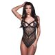 Baci - Sexy Strappy Lace Teddy Black-S/M