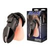 Blueline - Acrylic See-Thru Chastity Cage Black