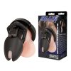 Blueline - Silicone Chastity Cage Black