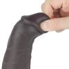 Lovetoy 8'' Dual Layered Silicone Rotator Brown