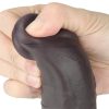 Lovetoy 8'' Dual Layered Silicone Rotator Brown