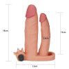 Lovetoy Add 1" Vibrating Double Penis Sleeve