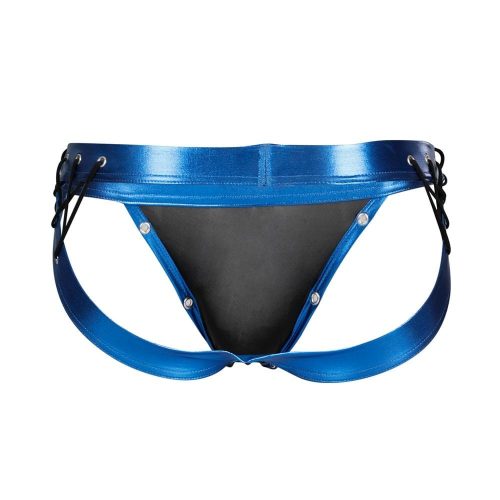 Cut4Men C4M-Desire Jockstrap-BlueLeatherette-L