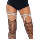 Leg Avenue Heart garter iridescent, silver, O/S