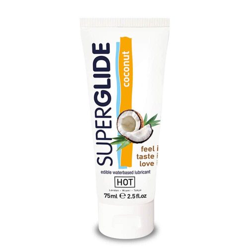 Hot HOT Superglide edible sikosító waterbased - COCONUT - 75ml