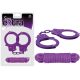 SEX EXTRA - METAL CUFFS & LOVE ROPE PURPLE