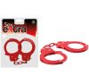 SEX EXTRA - METAL CUFFS RED