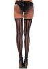 Leg Avenue Sheer Stockings with Vertical Stripes