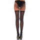 Leg Avenue Sheer Stockings with Vertical Stripes