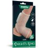 Lovetoy Vibrating Drip Knights Ring with Scrotum Sleeve (White)