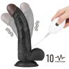 Lovetoy Vibrating Easy Strapon Set 8.5" Black