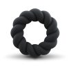 Rocks Off Rocks-off - Twist Non Vibrating Liquid Silicone Ring Black